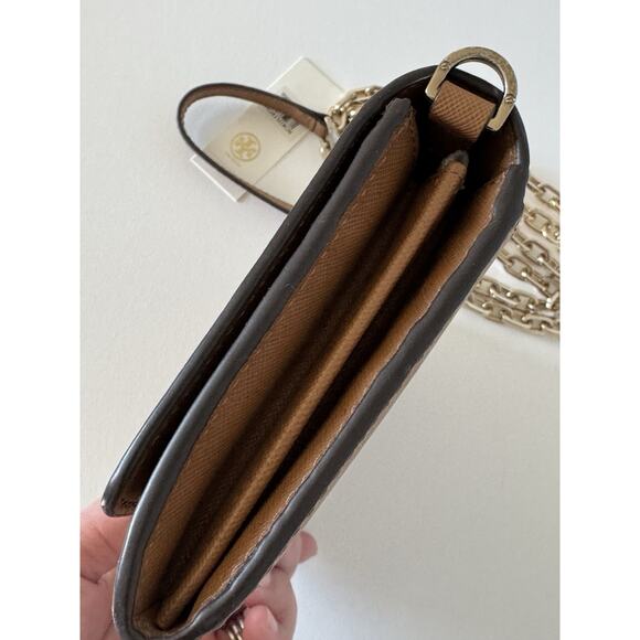 TORY BURCH Robinson Chain Wallet Bag Tiger’s Eye / 211 - Style# 11159021 - NWT - Picture 5 of 9